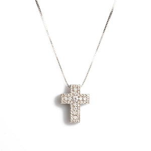 Collana Croce con Diamanti CLN010375 0S - Davite & Delucchi   