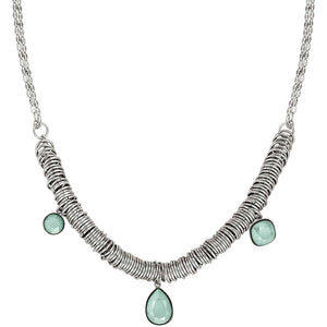 Collana Donna Acciaio Allure con Swarovski Verde Acqua Nomination  