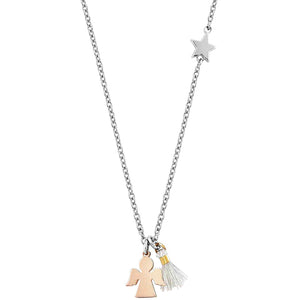 Collana Donna Acciaio Angelo Rosa Adorable Nomination 