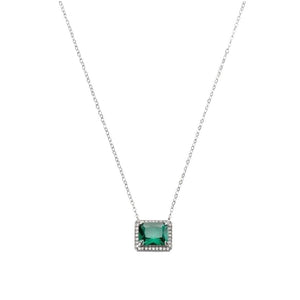 Collana Donna Acciaio Cristallo Verde Liu Jo Luxury
