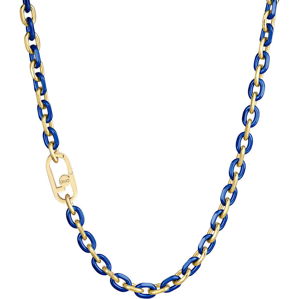 Collana Donna Acciaio Funny Colors Gold Blu Liu Jo Luxury