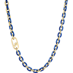 Collana Donna Acciaio Funny Colors Gold Blu Liu Jo Luxury