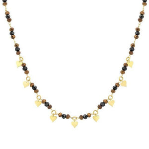 Collana Donna Acciaio Gold Mon Amour Crystal Cuore Nomination