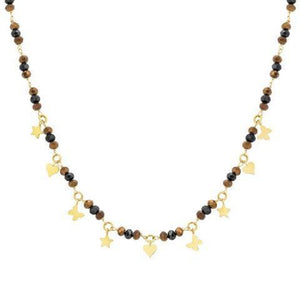 Collana Donna Acciaio Gold Mon Amour Crystal Misto Nomination