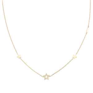 Collana Donna Acciaio Gold Stelle Liu Jo Luxury