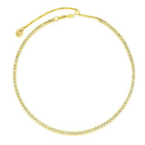 Collana Donna Acciaio Gold con Cristalli Bianchi Liu Jo Luxury