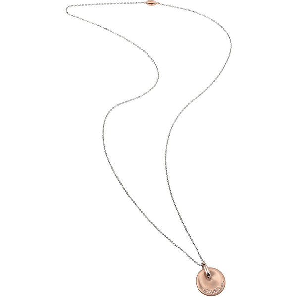 Collana Breil Illusion Donna Con Pendente In Acciaio E Cristalli – TJ2707 – Lunghezza 70 Cm