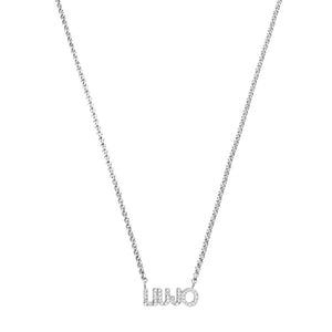 Collana Donna Acciaio Logo Zirconi Liu Jo Luxury