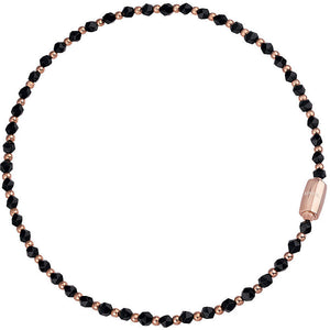 Collana Donna Acciaio Magnetica System Rose Onice Nero Breil