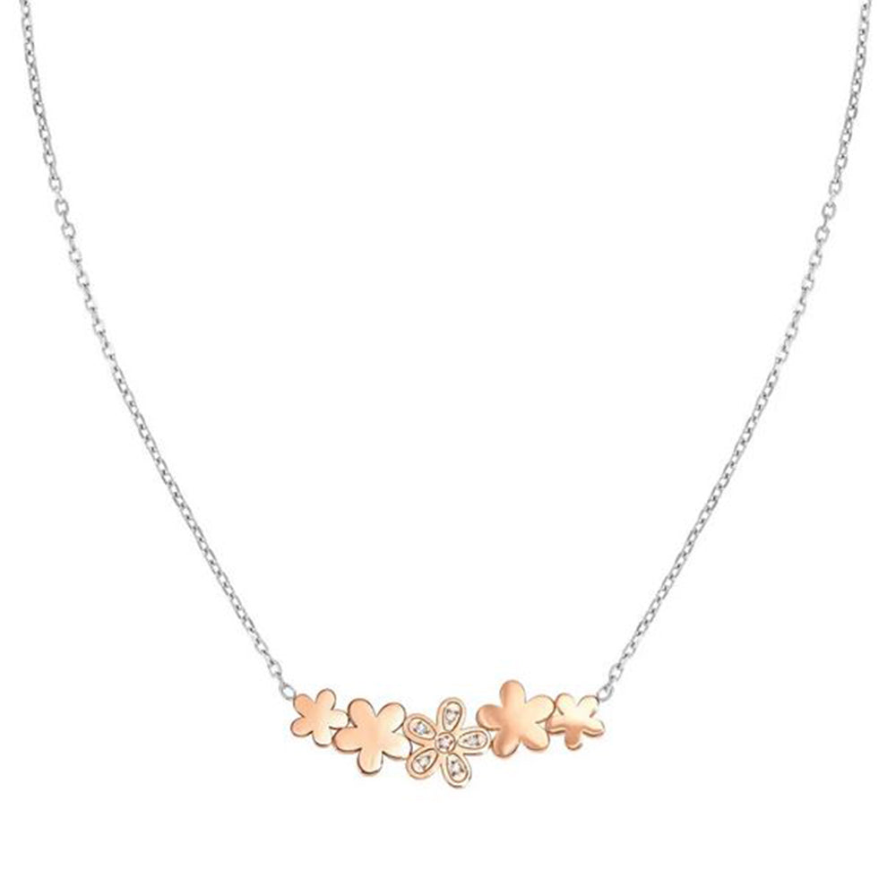 BOSS Jewelry Collana Donna DINYA – Acciaio Inossidabile, Ciondolo A Cuore Con Monogramma, Chiusura Magnetica, 45,7 Cm