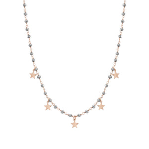 Collana Donna Acciaio Mon Amour ed Rainbow Stella Rose Pietre Silver Nomination