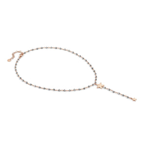 Collana Donna Acciaio Mon Amour ed Rainbow Stella Rose Pietre Silver Nomination