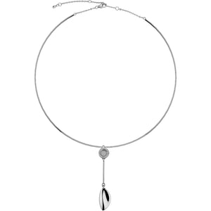 Collana Donna Acciaio Rigida Mondo Navette Silver Breil Stones