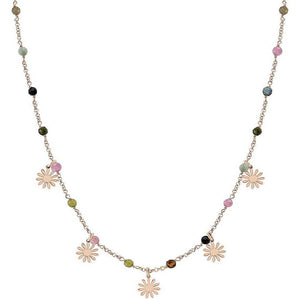 Collana Donna Acciaio Rose Cuore Margherite Mon Amour Nomination
