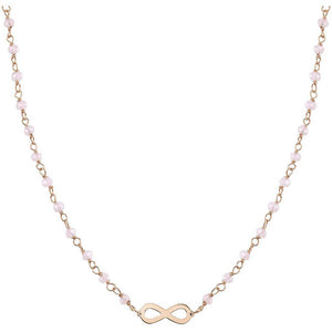 Collana Donna Acciaio Rose Infinito con Cristalli Mon Amour Nomination