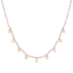 Collana Donna Acciaio Rose Mon Amour Crystal Cuore Nomination