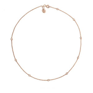 Collana Donna Acciaio Rose con Cristalli Bianchi Liu Jo Luxury