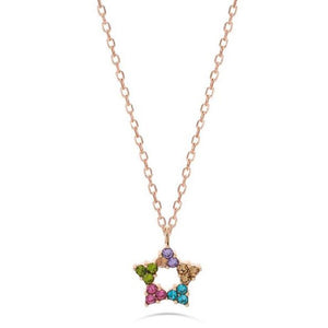 Collana Donna Acciaio Rose con Cristalli Multicolor Liu Jo Luxury