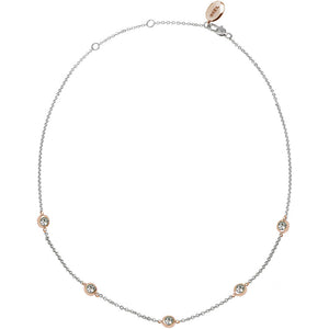 Collana Donna Acciaio Rose con Cristalli Sunlight Breil