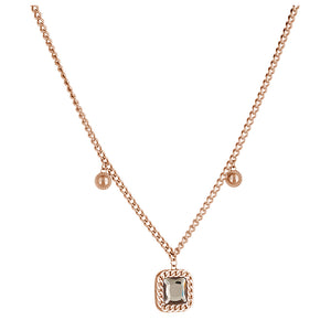 Collana Donna Acciaio Rose con Pietra e Charm Liu Jo Luxury