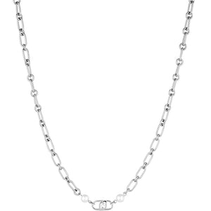 Collana Donna Acciaio Silver Icona con Perla Liu Jo Luxury