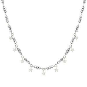 Collana Donna Acciaio Silver Mon Amour Crystal Stella Nomination
