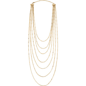 Collana Donna Acciaio Sinuous Gold 7 Giri Breil