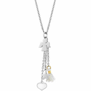 Collana Donna Acciaio con Pendenti Angelo Adorable Nomination