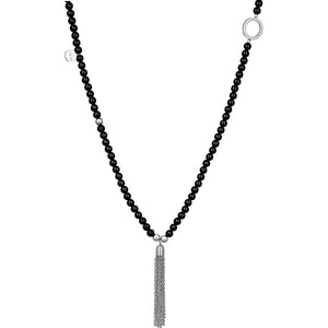 Collana Donna Acciaio con Perle Sintetiche Nere Liu Jo Luxury
