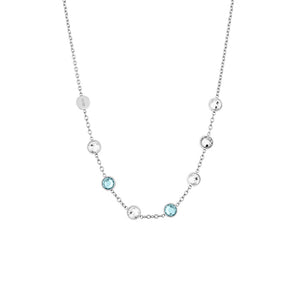 Collana Donna Acciaio con Zirconi Blu Liu Jo Luxury  