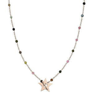 Collana Donna Acciaio e Argento Rose Stella Mon Amour Nomination