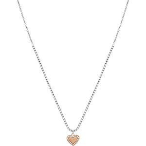 Collana Donna Acciaio e Cristalli Brilliant Cuore Oro Liu Jo Luxury
