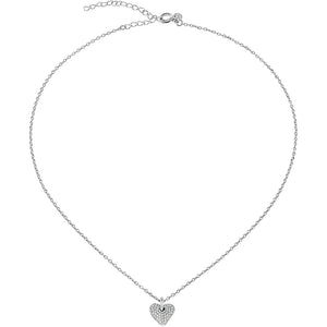 Collana Donna Argento Cuore con Zirconi Darling Breil