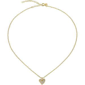 Collana Donna Argento Gold Cuore con Zirconi Darling Breil