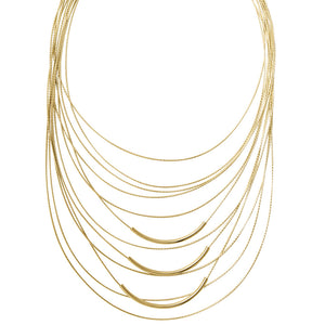 Collana Donna Argento Gold Led 12 Fili Diva Gioielli