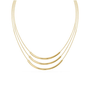 Collana Donna Argento Gold Led Cometa 3 Fili Diva Gioielli