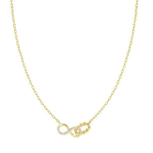 Collana Donna Argento Gold Love Cloud Infinito Nomination