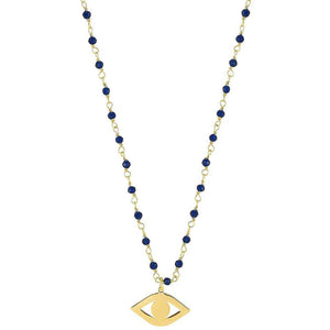 Collana Donna Argento Gold Occhio di Dio Antibes Nomination