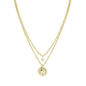 Collana Donna Argento Oro Giallo e Cubic Zirconia Stella Sentimental Nomination