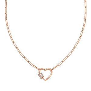 Collana Donna Argento Oro Rosa Charming Cuore Nomination