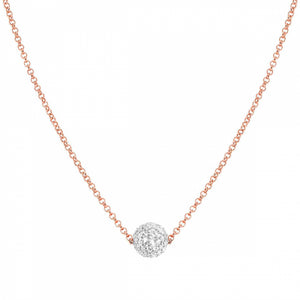 Collana Donna Argento Oro Rosa Cubic Zirconia Soul Nomination