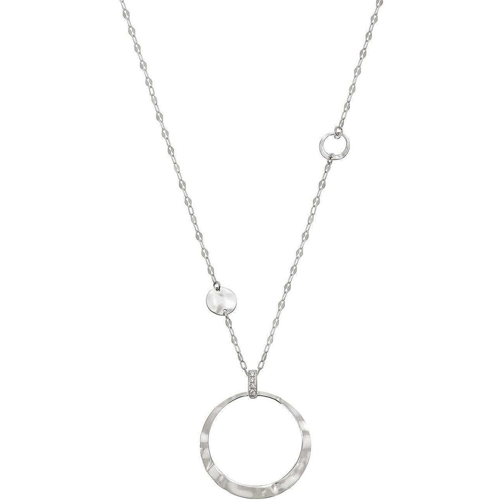 Nomination Collana Bella Donna In Argento 925 E Cubic Zirconia, Cuore, Chiusura A Moschettone, 90 Cm, Made In Italy, Regalo San Valentino