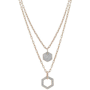 Collana Donna Argento Rose Emozioni con Cristalli Bianchi Nomination
