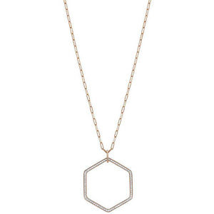 Collana Donna Argento Rose Emozioni con Cristalli Bianchi Nomination