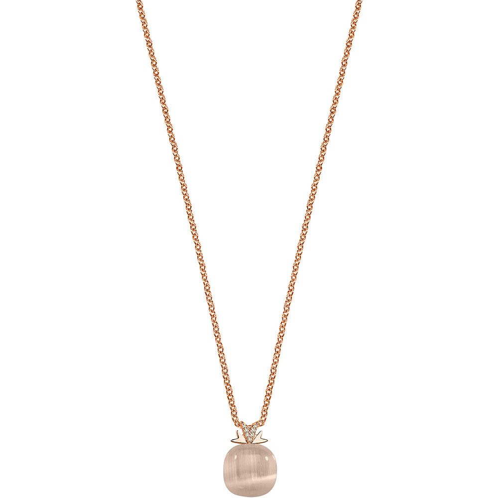 Collana Donna Argento Rose Gemma con Pietra Fume Morellato