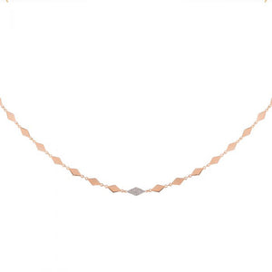 Collana Donna Argento Rose Jolie con Microdiamanti Rebecca Gioielli