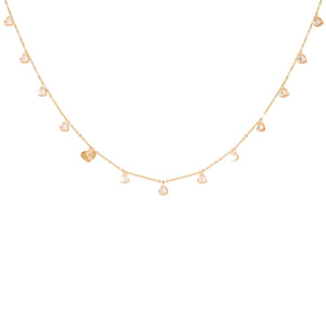 Collana Donna Argento Rose Lucciole Cuori Cristalli Rebecca Gioielli