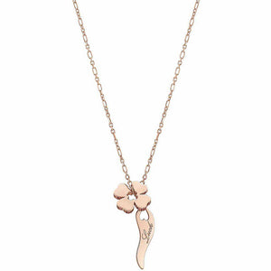 Collana Donna Argento Rose Quadrifoglio Essentials Nomination