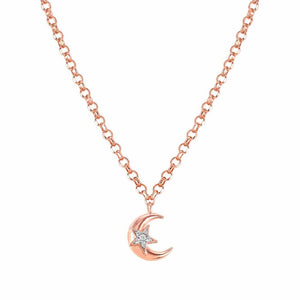 Collana Donna Argento Rose Sweerrock ed Romance Luna Nomination