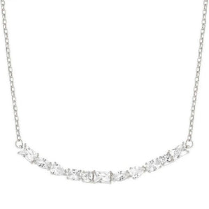 Collana Donna Argento Silver Colour Wave Bianco Nomination